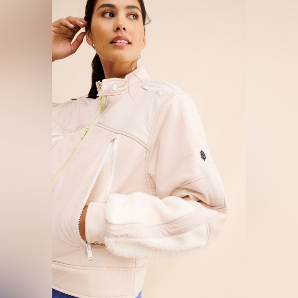 Free People Movement - On Your Mark Moto Fleece, SMALL NWT - Picture 2 of 6